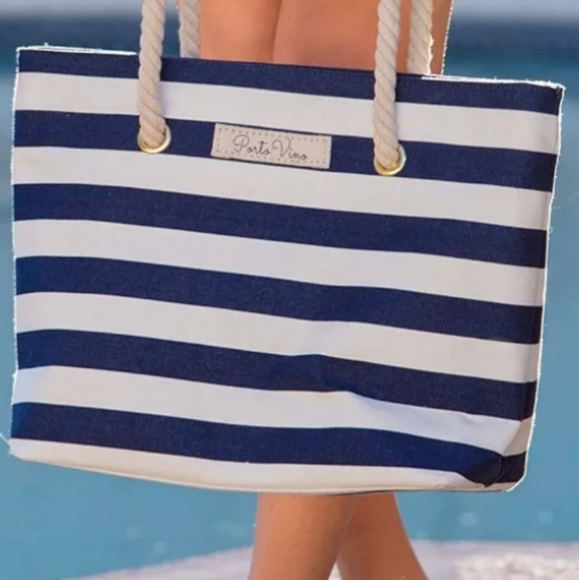 Porto Vino Canvas Wine Tote Bag with Hidden Spout & Dispenser Flask, One Size - Picture 4 of 15